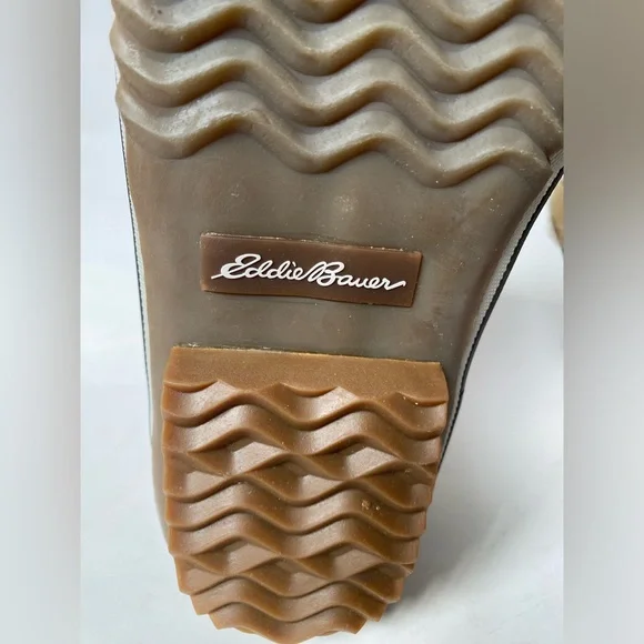 Eddie Bauer Hunt PAC Slip on Boots Wheat Tan Brown Size 10 Duck Waterproof - Picture 11 of 15